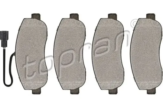 Bremsbelagsatz, Scheibenbremse Vorderachse TOPRAN 208 234 Bild Bremsbelagsatz, Scheibenbremse Vorderachse TOPRAN 208 234
