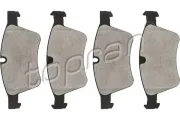 Bremsbelagsatz, Scheibenbremse Vorderachse TOPRAN 408 326