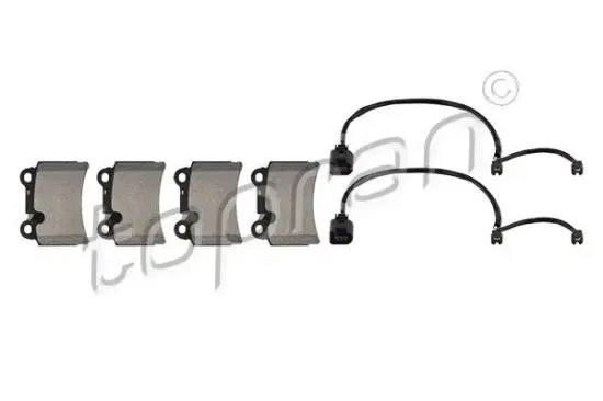 Bremsbelagsatz, Scheibenbremse Hinterachse TOPRAN 113 821 Bild Bremsbelagsatz, Scheibenbremse Hinterachse TOPRAN 113 821
