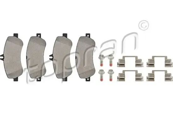Bremsbelagsatz, Scheibenbremse Vorderachse TOPRAN 408 057 Bild Bremsbelagsatz, Scheibenbremse Vorderachse TOPRAN 408 057
