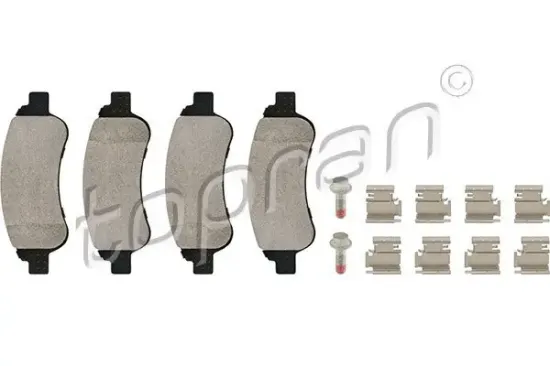 Bremsbelagsatz, Scheibenbremse Vorderachse TOPRAN 723 134 Bild Bremsbelagsatz, Scheibenbremse Vorderachse TOPRAN 723 134