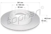 Bremsscheibe TOPRAN 820 765