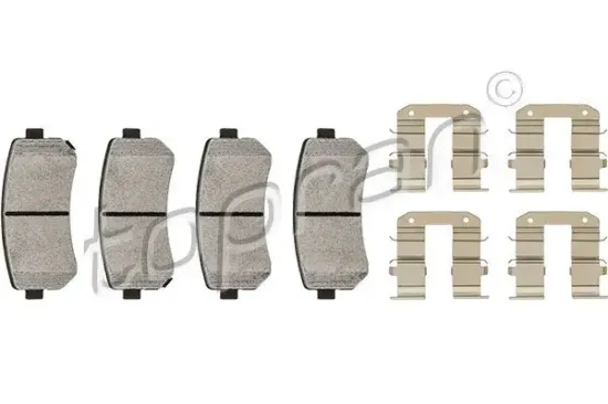 Bremsbelagsatz, Scheibenbremse Hinterachse TOPRAN 820 280 Bild Bremsbelagsatz, Scheibenbremse Hinterachse TOPRAN 820 280