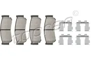 Bremsbelagsatz, Scheibenbremse Hinterachse TOPRAN 820 622