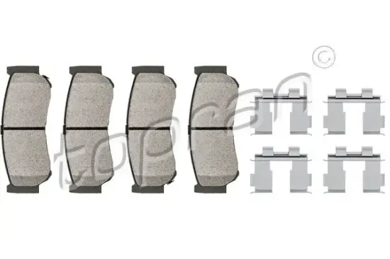 Bremsbelagsatz, Scheibenbremse Hinterachse TOPRAN 820 622 Bild Bremsbelagsatz, Scheibenbremse Hinterachse TOPRAN 820 622