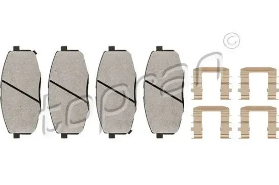 Bremsbelagsatz, Scheibenbremse Vorderachse TOPRAN 820 693 Bild Bremsbelagsatz, Scheibenbremse Vorderachse TOPRAN 820 693