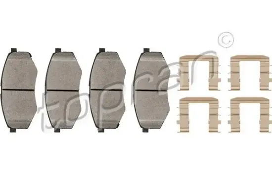 Bremsbelagsatz, Scheibenbremse Vorderachse TOPRAN 820 795 Bild Bremsbelagsatz, Scheibenbremse Vorderachse TOPRAN 820 795