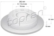 Bremsscheibe TOPRAN 820 608