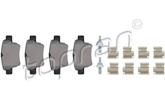 Bremsbelagsatz, Scheibenbremse Hinterachse TOPRAN 723 135 Bild Bremsbelagsatz, Scheibenbremse Hinterachse TOPRAN 723 135