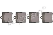 Bremsbelagsatz, Scheibenbremse Hinterachse TOPRAN 407 763