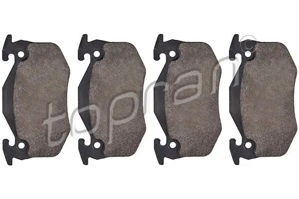 Bremsbelagsatz, Scheibenbremse Hinterachse TOPRAN 720 250