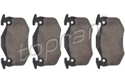 Bremsbelagsatz, Scheibenbremse Hinterachse TOPRAN 720 250