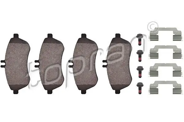 Bremsbelagsatz, Scheibenbremse Vorderachse TOPRAN 401 901