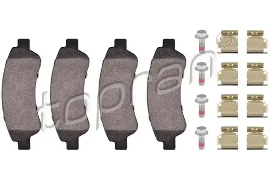 Bremsbelagsatz, Scheibenbremse Hinterachse TOPRAN 722 613 Bild Bremsbelagsatz, Scheibenbremse Hinterachse TOPRAN 722 613
