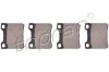Bremsbelagsatz, Scheibenbremse Hinterachse TOPRAN 722 491