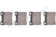 Bremsbelagsatz, Scheibenbremse Hinterachse TOPRAN 722 491