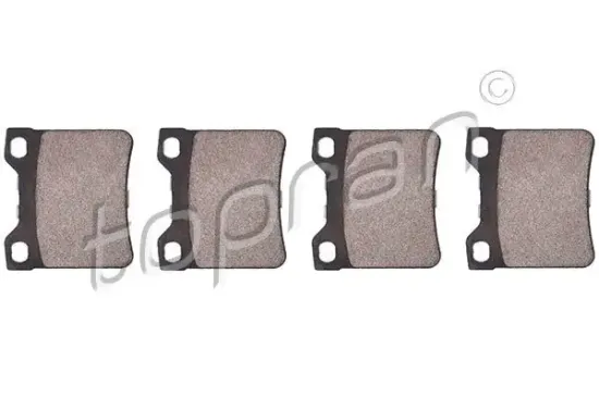 Bremsbelagsatz, Scheibenbremse Hinterachse TOPRAN 722 491 Bild Bremsbelagsatz, Scheibenbremse Hinterachse TOPRAN 722 491