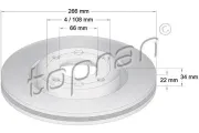 Bremsscheibe TOPRAN 720 247