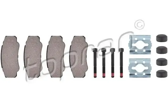 Bremsbelagsatz, Scheibenbremse Hinterachse TOPRAN 721 243 Bild Bremsbelagsatz, Scheibenbremse Hinterachse TOPRAN 721 243