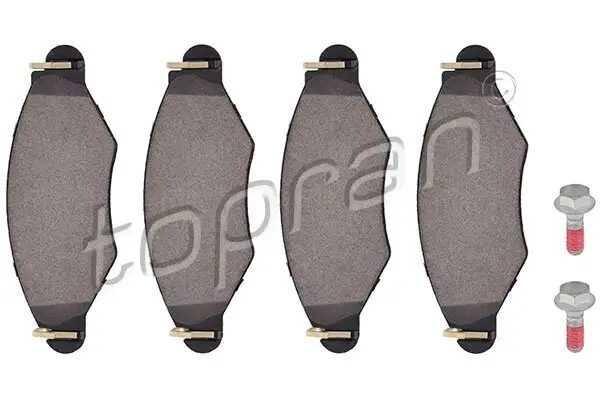 Bremsbelagsatz, Scheibenbremse Vorderachse TOPRAN 721 233