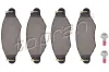 Bremsbelagsatz, Scheibenbremse Vorderachse TOPRAN 721 233
