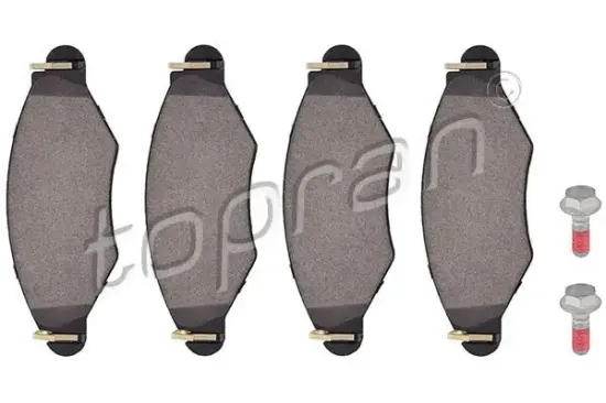 Bremsbelagsatz, Scheibenbremse Vorderachse TOPRAN 721 233 Bild Bremsbelagsatz, Scheibenbremse Vorderachse TOPRAN 721 233