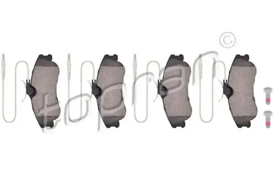 Bremsbelagsatz, Scheibenbremse Vorderachse TOPRAN 720 252 Bild Bremsbelagsatz, Scheibenbremse Vorderachse TOPRAN 720 252