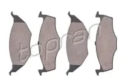Bremsbelagsatz, Scheibenbremse Vorderachse TOPRAN 109 459