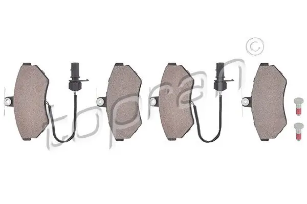 Bremsbelagsatz, Scheibenbremse Vorderachse TOPRAN 109 468