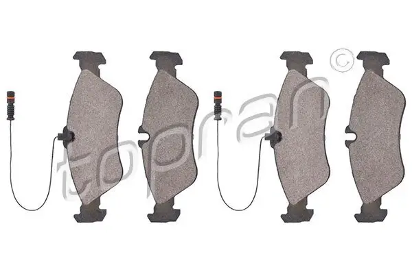 Bremsbelagsatz, Scheibenbremse Hinterachse TOPRAN 109 470