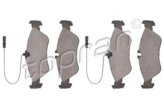 Bremsbelagsatz, Scheibenbremse Hinterachse TOPRAN 109 470 Bild Bremsbelagsatz, Scheibenbremse Hinterachse TOPRAN 109 470