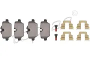 Bremsbelagsatz, Scheibenbremse Hinterachse TOPRAN 501 249