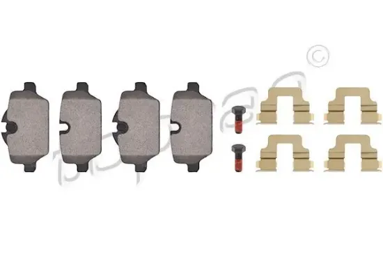 Bremsbelagsatz, Scheibenbremse Hinterachse TOPRAN 501 249 Bild Bremsbelagsatz, Scheibenbremse Hinterachse TOPRAN 501 249