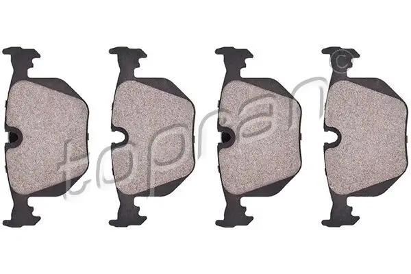 Bremsbelagsatz, Scheibenbremse Hinterachse TOPRAN 500 794