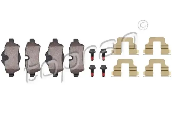 Bremsbelagsatz, Scheibenbremse Hinterachse TOPRAN 501 718 Bild Bremsbelagsatz, Scheibenbremse Hinterachse TOPRAN 501 718