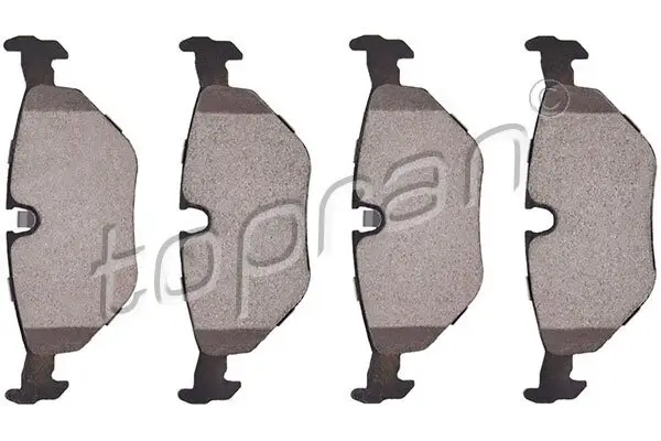 Bremsbelagsatz, Scheibenbremse Hinterachse TOPRAN 500 380