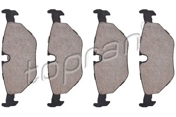 Bremsbelagsatz, Scheibenbremse Hinterachse TOPRAN 500 382