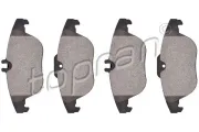 Bremsbelagsatz, Scheibenbremse Hinterachse TOPRAN 401 667