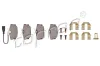 Bremsbelagsatz, Scheibenbremse Hinterachse TOPRAN 109 472