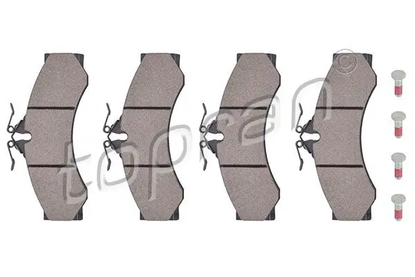 Bremsbelagsatz, Scheibenbremse TOPRAN 110 893