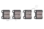 Bremsbelagsatz, Scheibenbremse Hinterachse TOPRAN 202 448