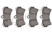 Bremsbelagsatz, Scheibenbremse Vorderachse TOPRAN 111 583