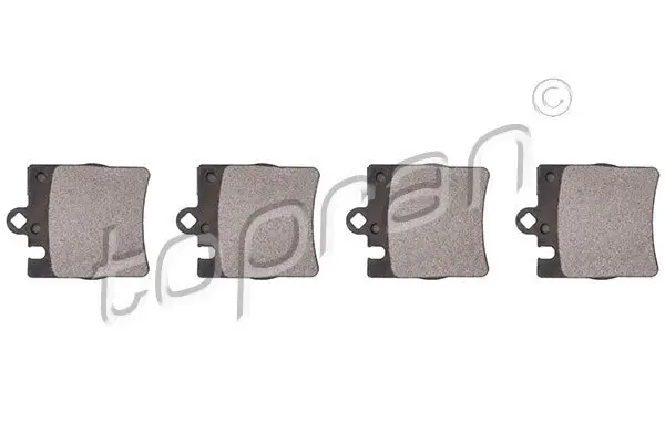Bremsbelagsatz, Scheibenbremse Hinterachse TOPRAN 401 429