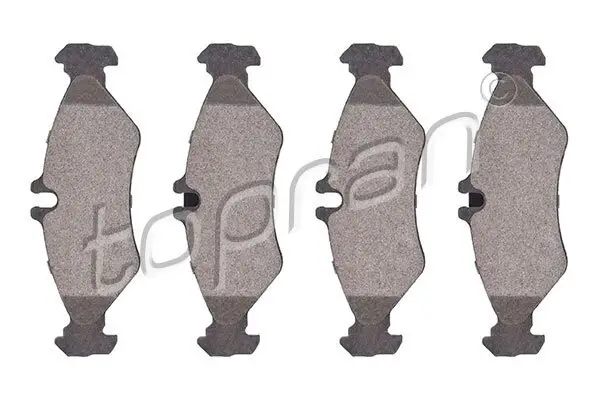 Bremsbelagsatz, Scheibenbremse Hinterachse TOPRAN 112 167