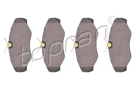 Bremsbelagsatz, Scheibenbremse Vorderachse TOPRAN 207 089 Bild Bremsbelagsatz, Scheibenbremse Vorderachse TOPRAN 207 089