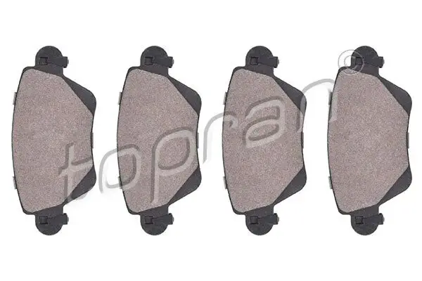Bremsbelagsatz, Scheibenbremse Hinterachse TOPRAN 301 959