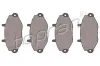 Bremsbelagsatz, Scheibenbremse Vorderachse TOPRAN 300 637