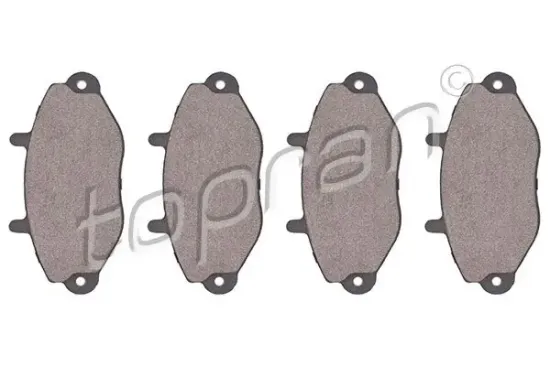 Bremsbelagsatz, Scheibenbremse Vorderachse TOPRAN 300 637 Bild Bremsbelagsatz, Scheibenbremse Vorderachse TOPRAN 300 637