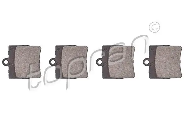 Bremsbelagsatz, Scheibenbremse Hinterachse TOPRAN 400 419