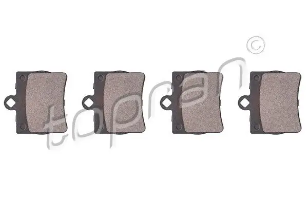 Bremsbelagsatz, Scheibenbremse Hinterachse TOPRAN 400 430
